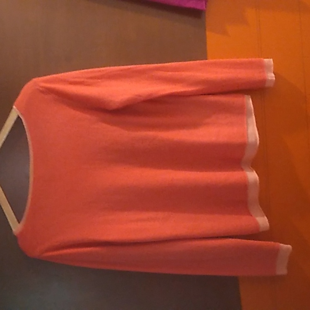 Eileen Fisher Salmon Crew Neck Sweater, Viscose & Wool, Small. EUC. - Picture 3 of 8
